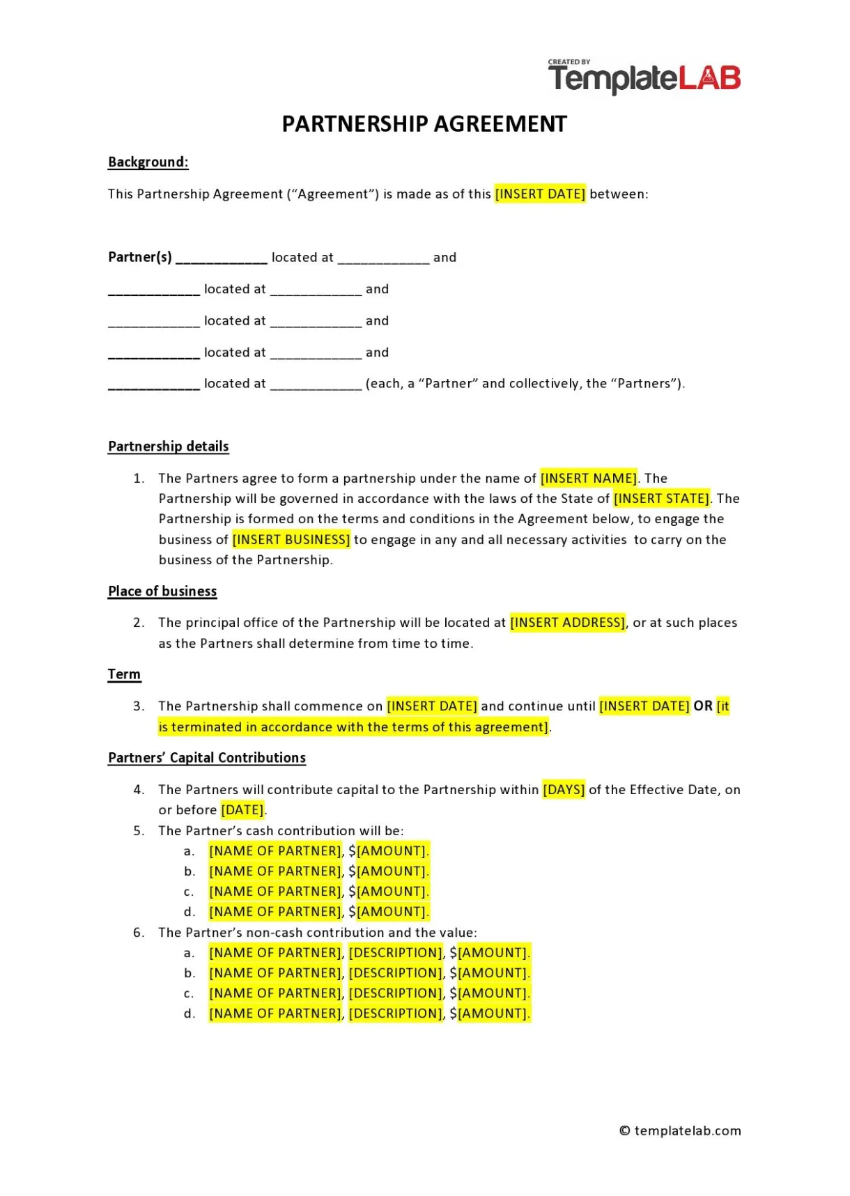 Partnership Agreement