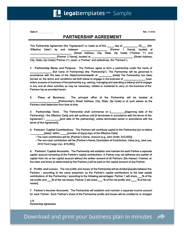 Partnership Agreement