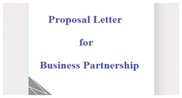 Proposal Letter for Business Partnership - Assignment Point