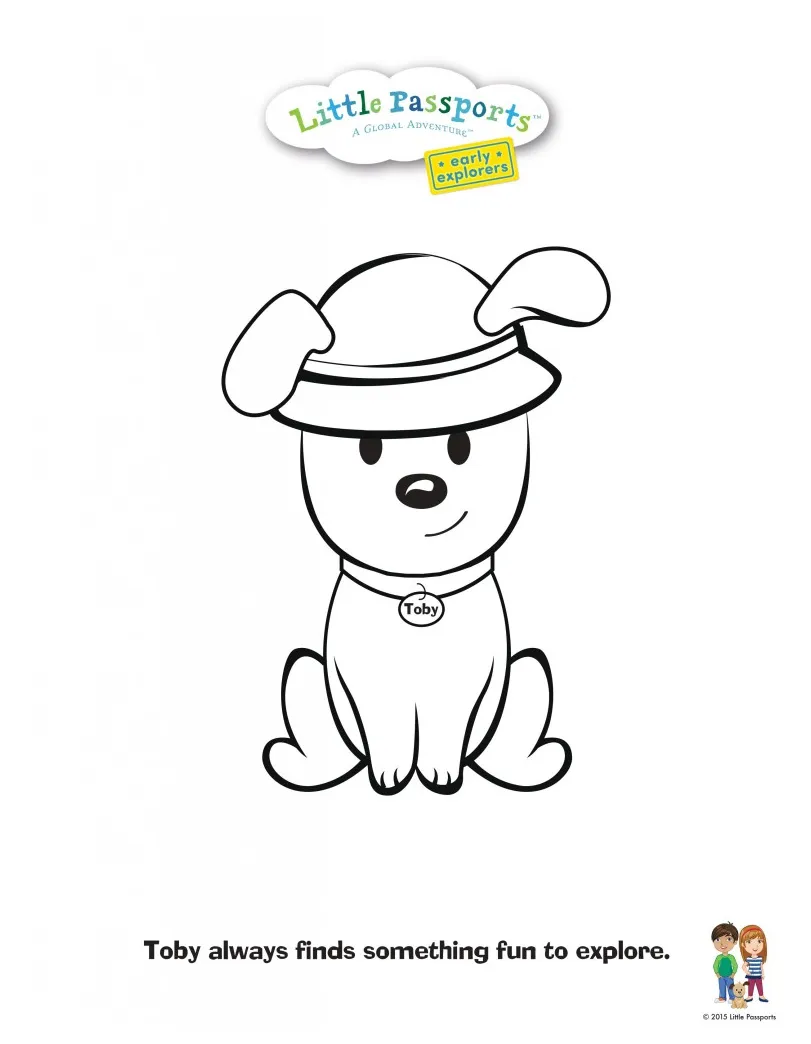 Passport Coloring Page at GetColorings.com | Free printable colorings
