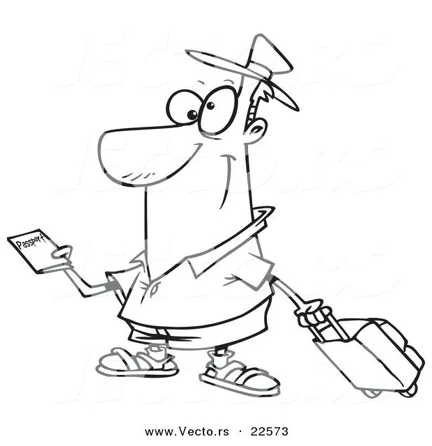 Passport Coloring Page at GetColorings.com | Free printable colorings