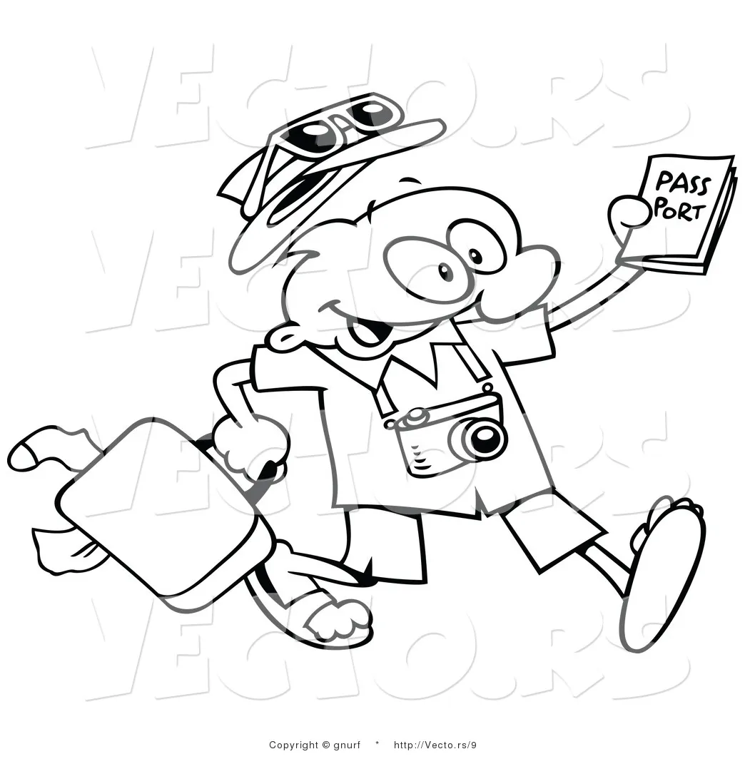 Passport Coloring Page at GetColorings.com | Free printable colorings