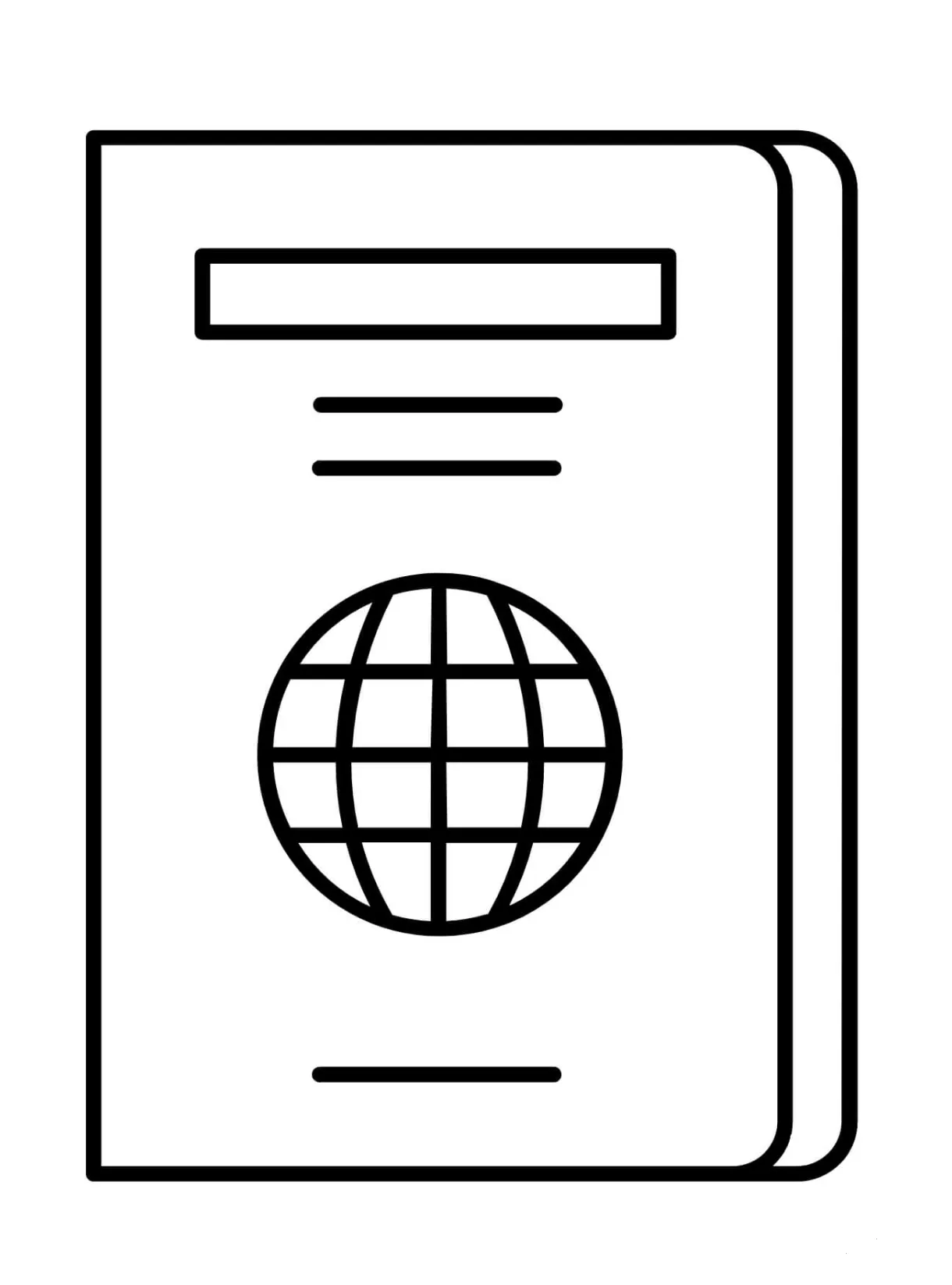 Passport coloring page - ColouringPages