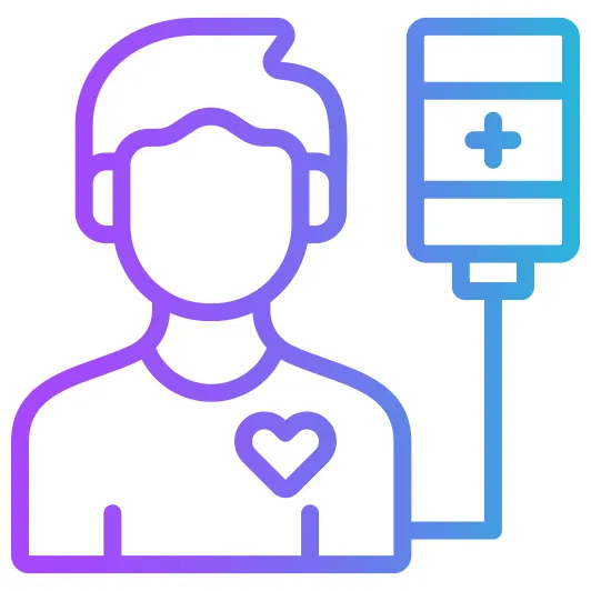 Patient generic gradient outline icon