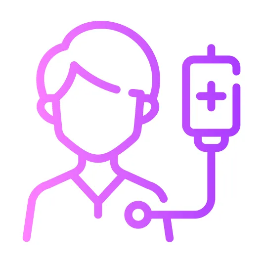 Patient generic gradient outline icon