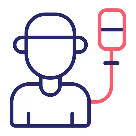 Patient generic outline color icon