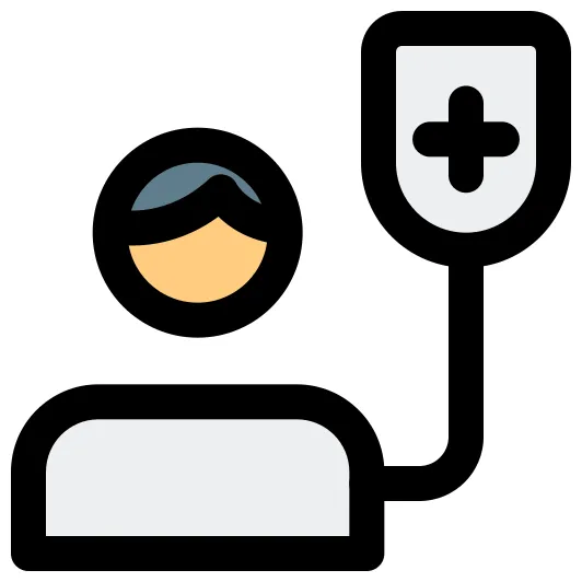 Patient pixel perfect lineal color icon