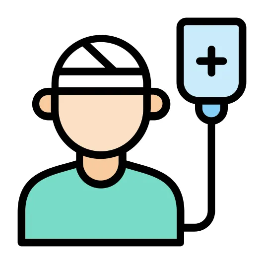 Patient generic outline color icon