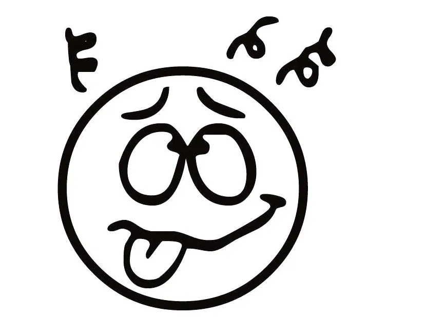 Silly face coloring page at getdrawings