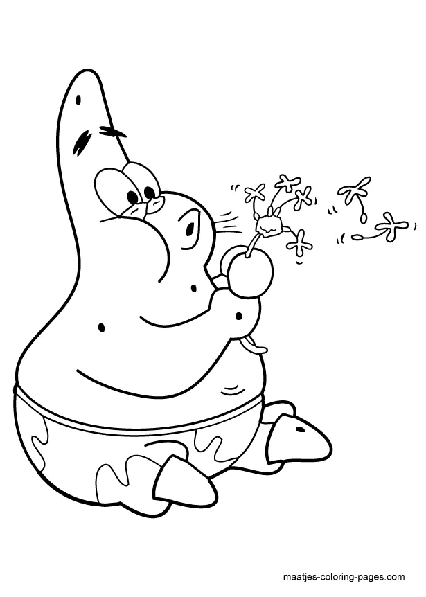 Patrick Star coloring page