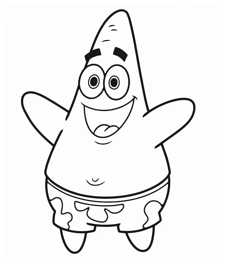 Patrick Star coloring pages - ColoringLib