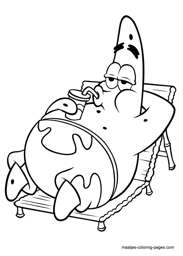 Patrick Star coloring page