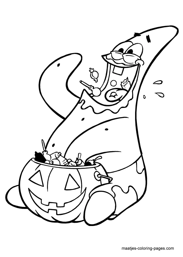 Patrick Star coloring page
