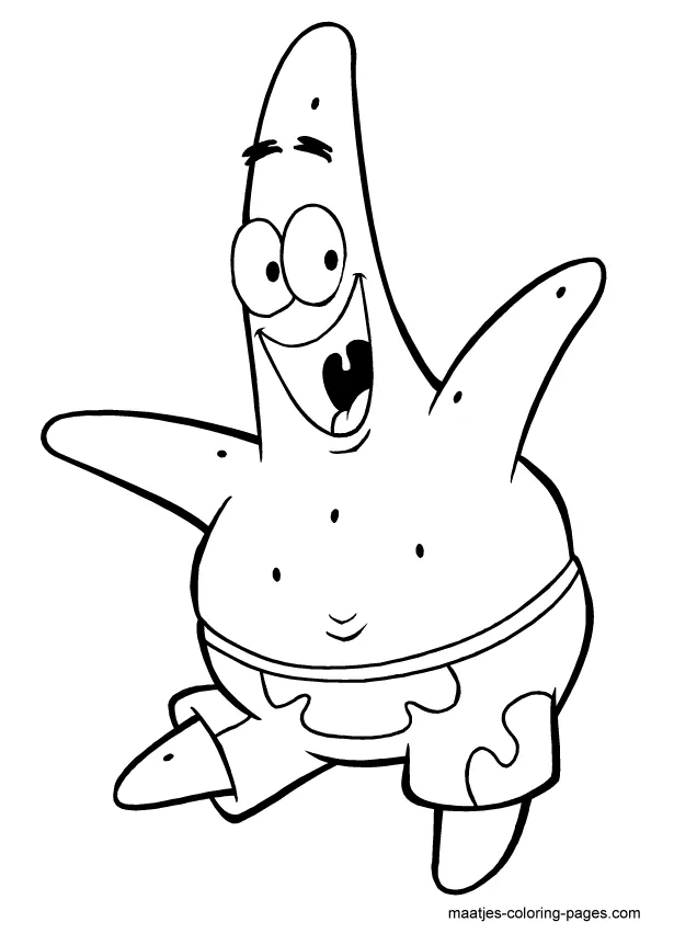 Patrick Star coloring page