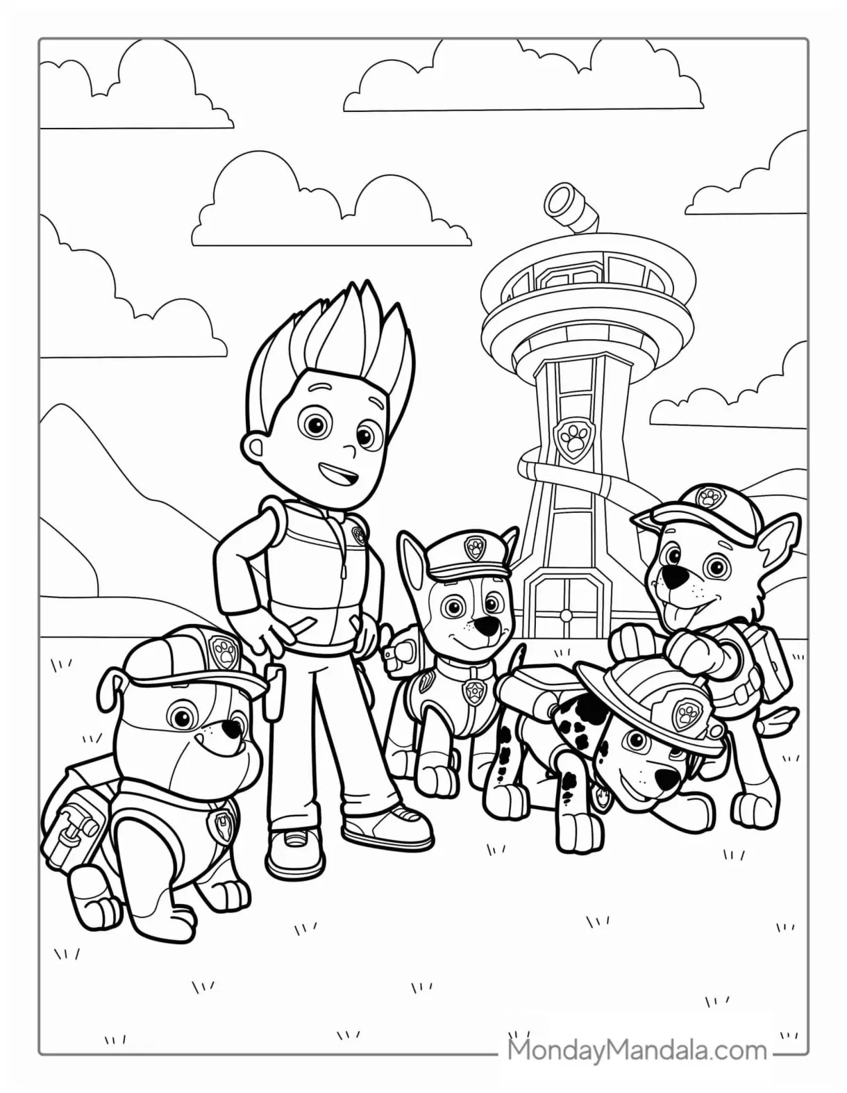 58 Paw Patrol Coloring Pages (Free PDF Printables) | Paw patrol
