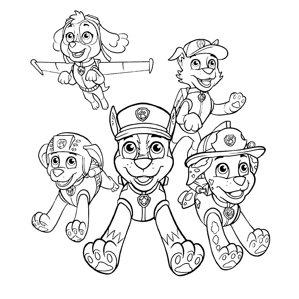 Paw Patrol: Coloring Pages & Books - 100% FREE and printable!