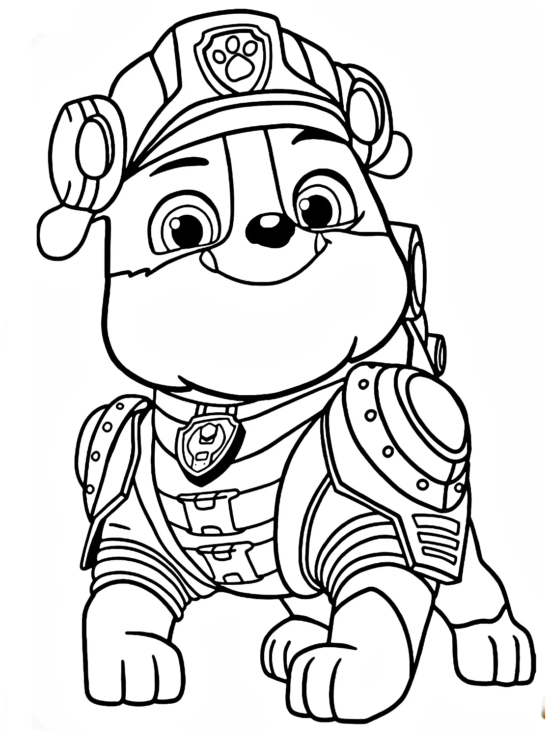 Cool Rubble Paw Patrol coloring page - Download, Print or Color Online