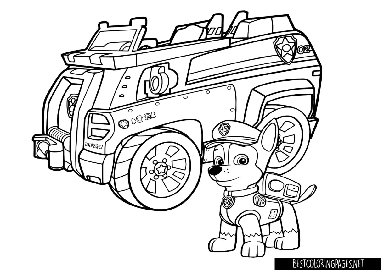 PAW Patrol coloring pages - Bestcoloringpages.net