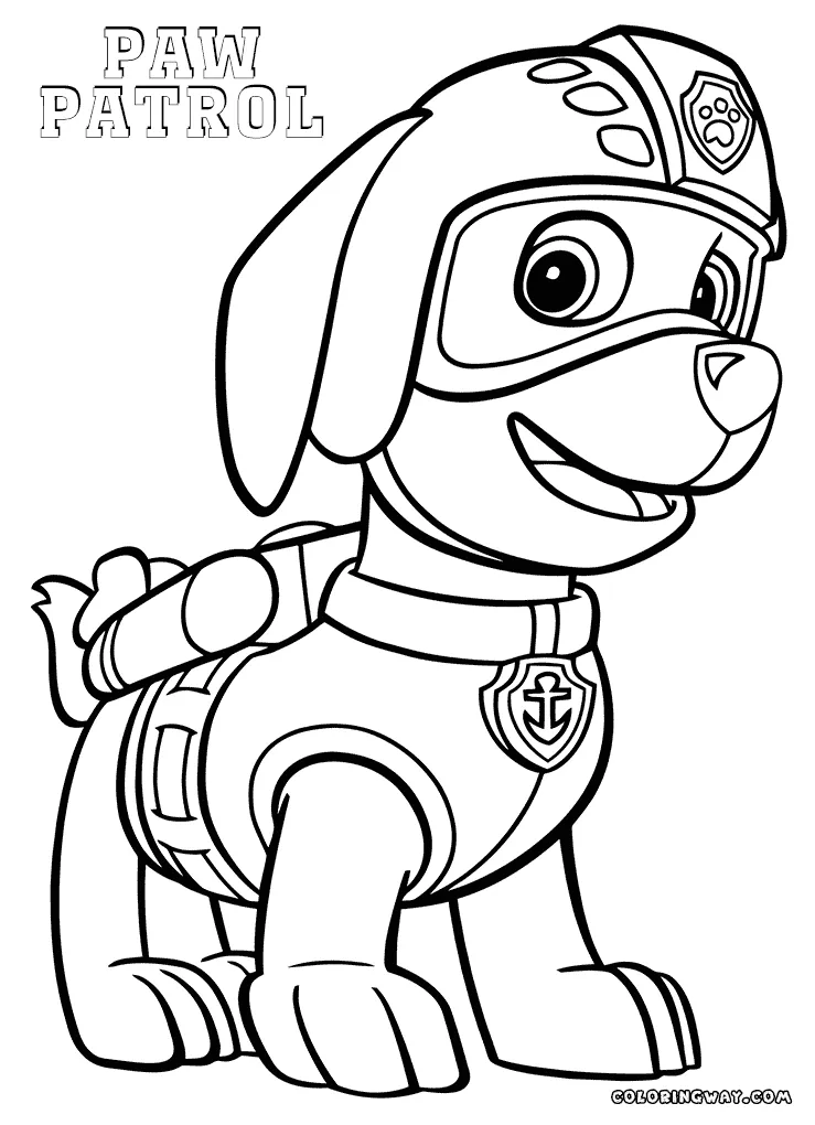 Paw Patrol Coloring Page - Coloring Home