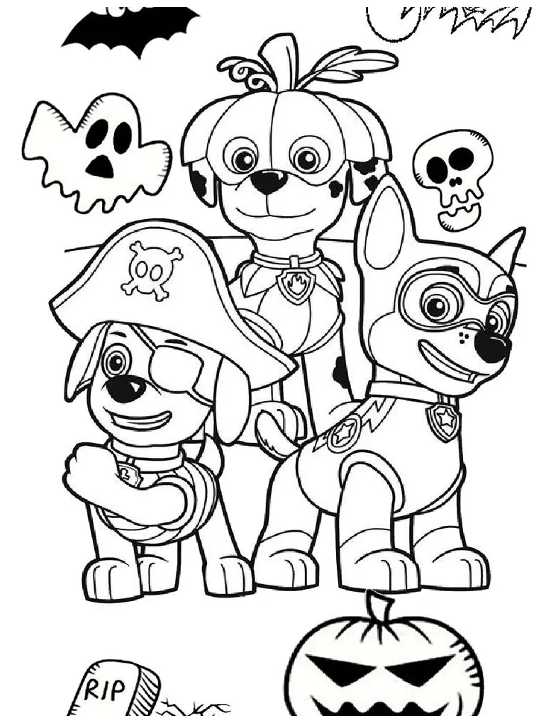 Paw Patrol Coloring Pages Of The Pups Coloring Pages
