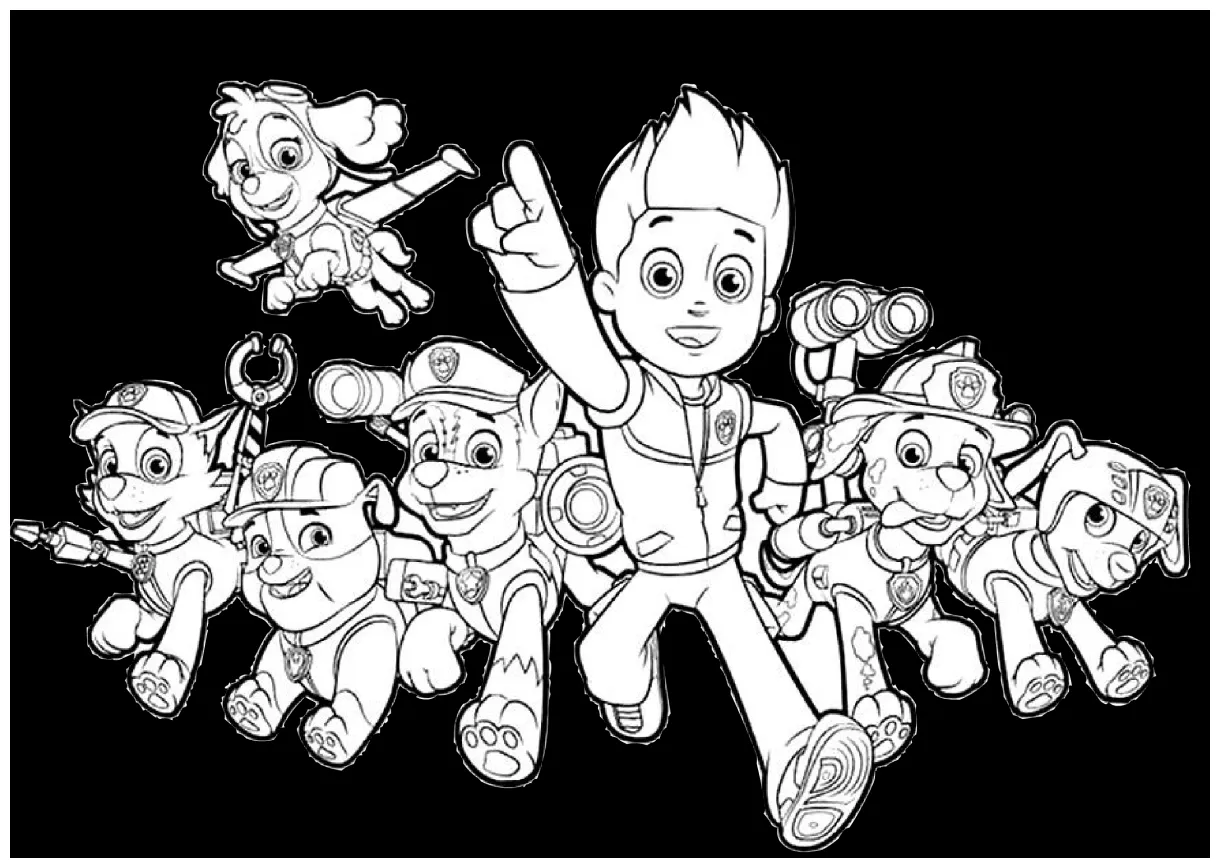 Paw Patrol Coloring Pages Of The Pups Coloring Pages