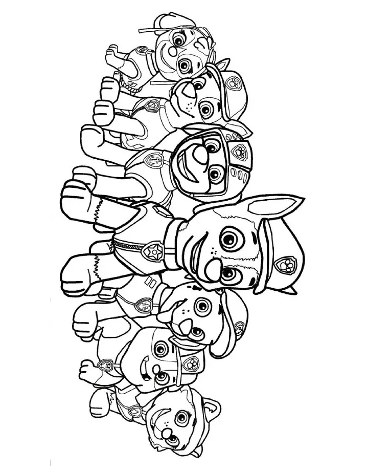 Paw Patrol Coloring Pages (Free Printable PDF)