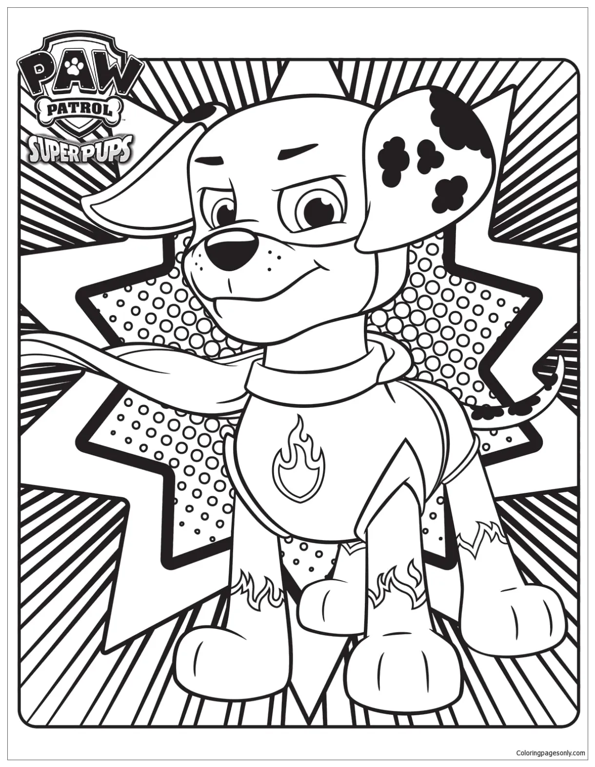 Paw Patrol Coloring Pages Of The Pups Coloring Pages