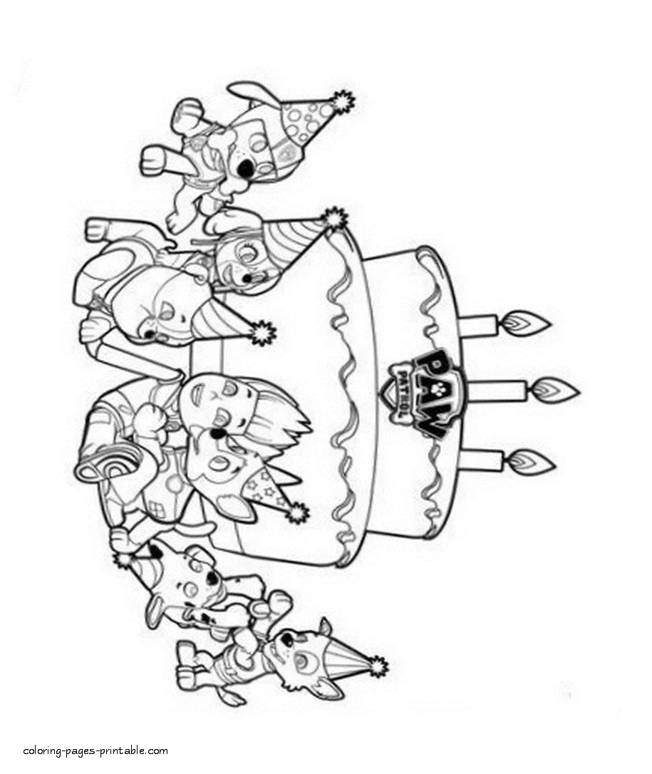 Paw patrol lookout tower coloring page coloring pages