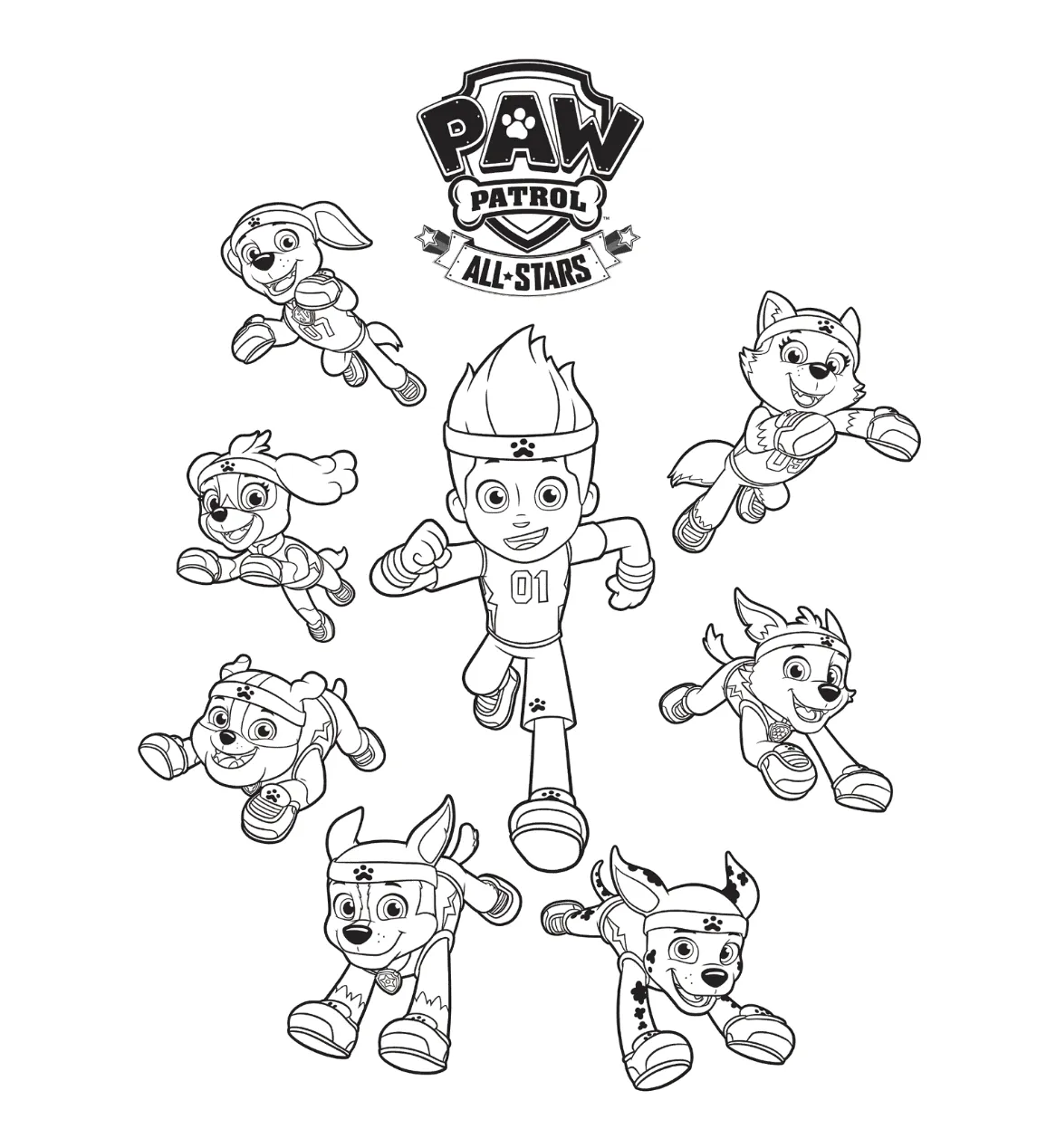 Paw patrol lookout tower coloring page coloring pages