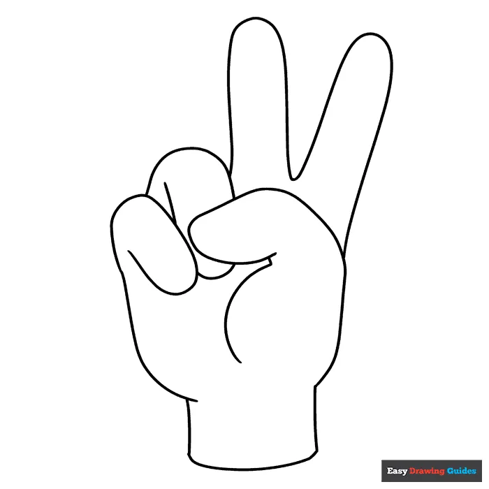 Easy drawing guides printable coloring page