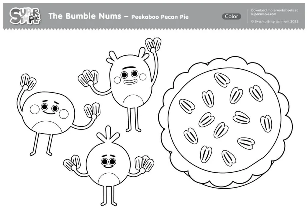 The bumble nums peekaboo super simple