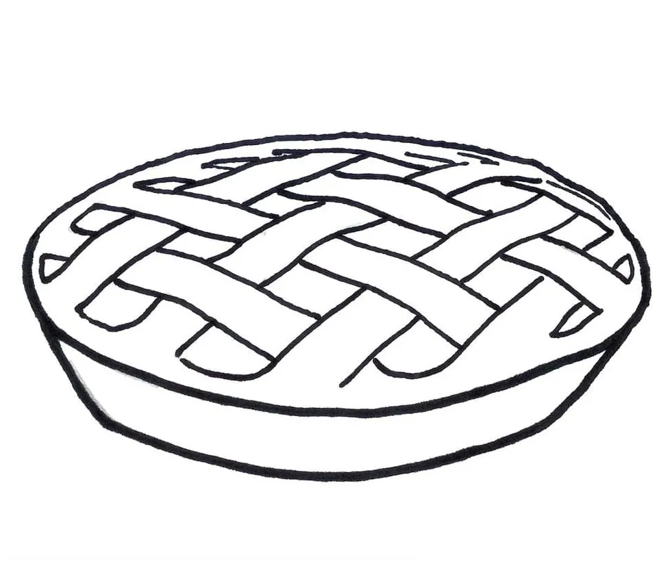 Cartoon pie coloring page free printable coloring pages for kids