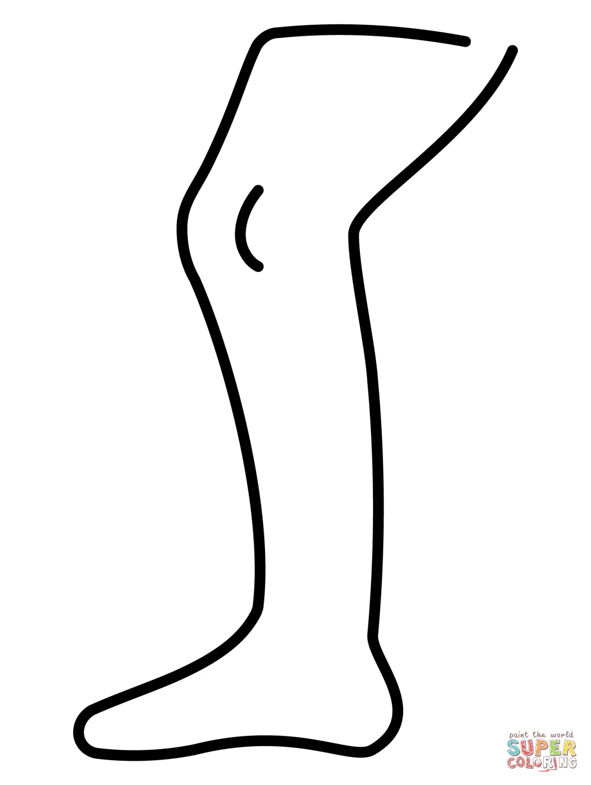 Leg Coloring Pages - Coloring Nation
