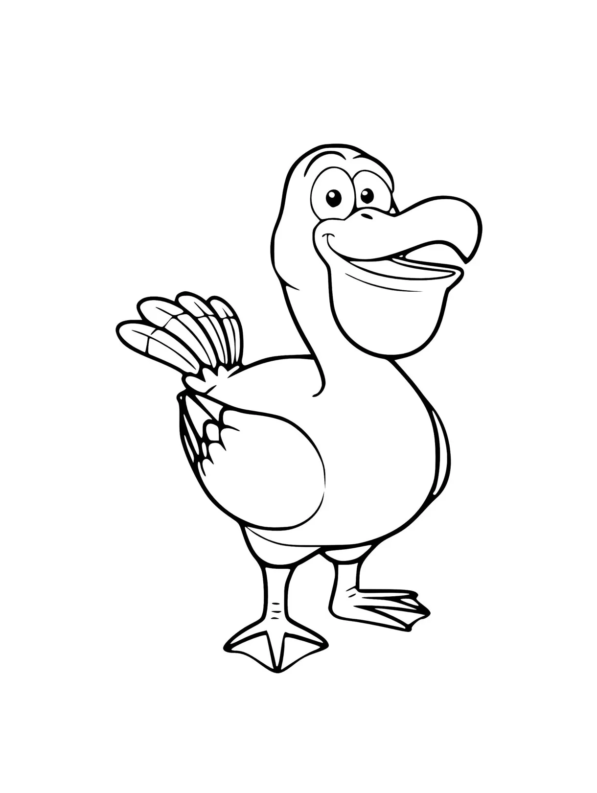 Pelican coloring page