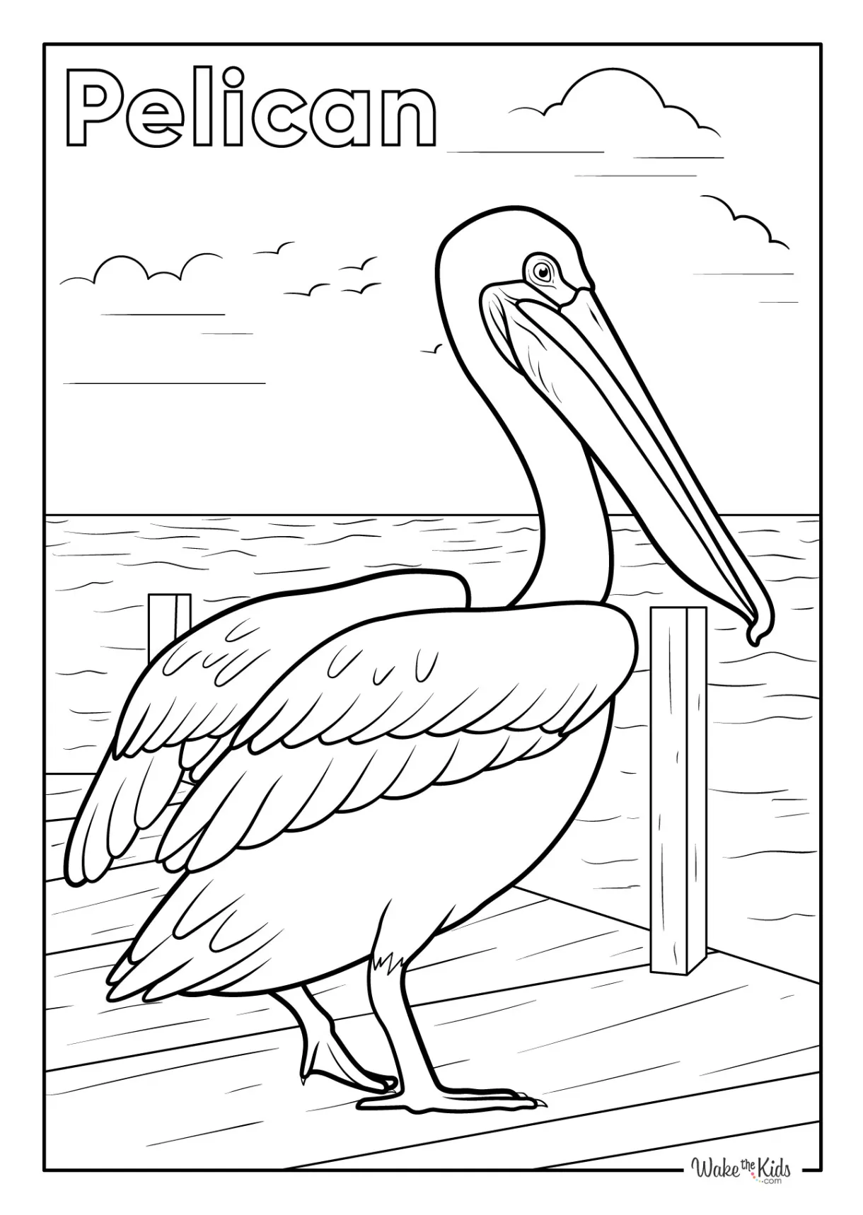 Pelican Coloring Pages (Free Printable PDFs) | WakeTheKids