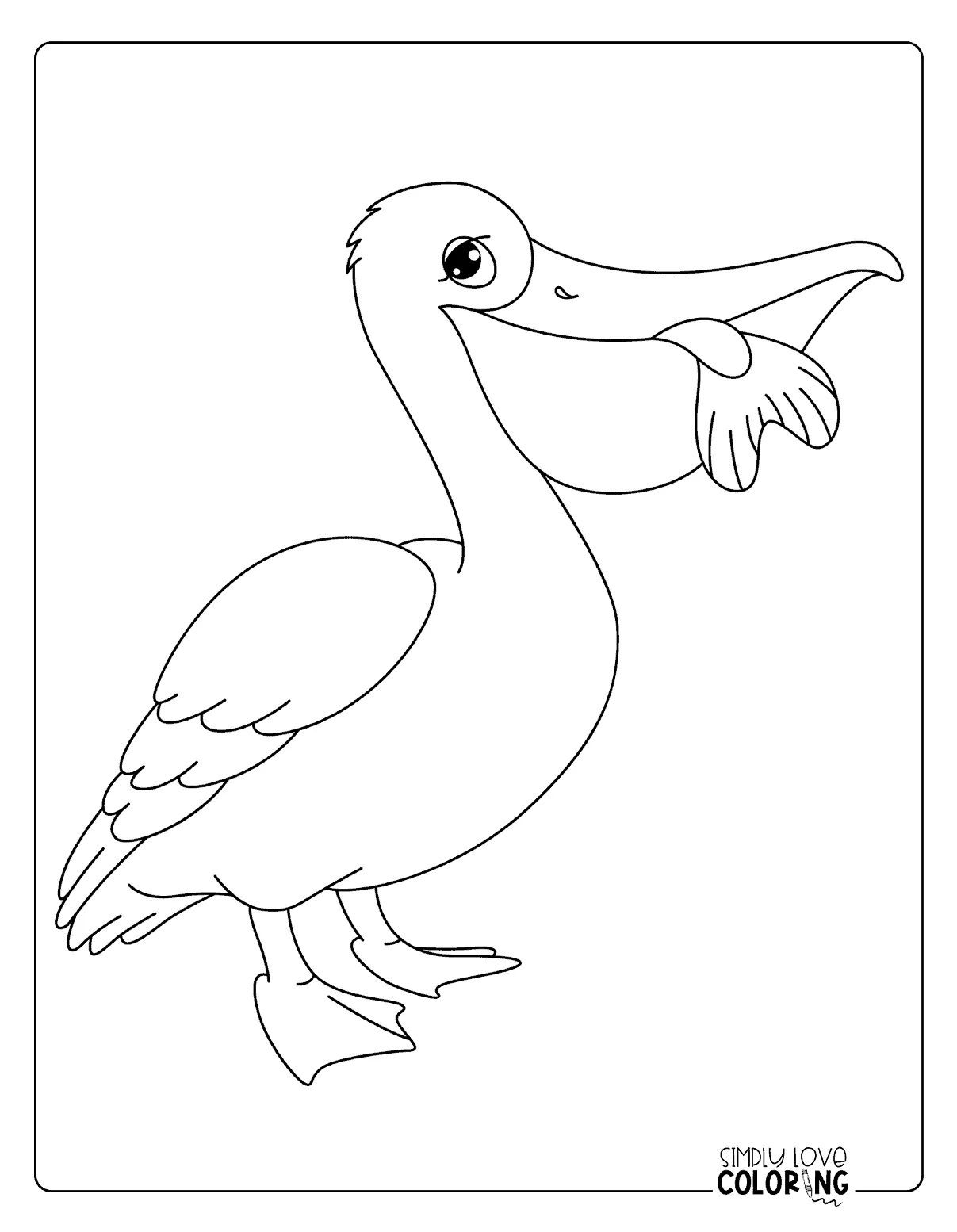 Pelican coloring pages free pdf printables simply love coloring