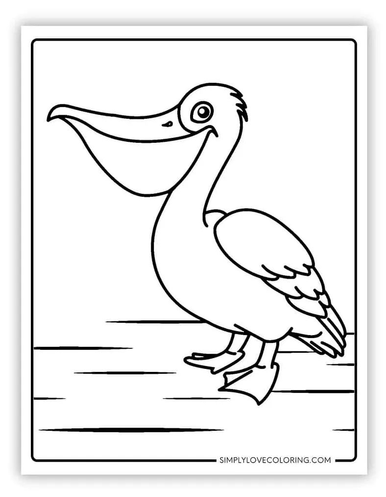 Pelican coloring pages free pdf printables simply love coloring