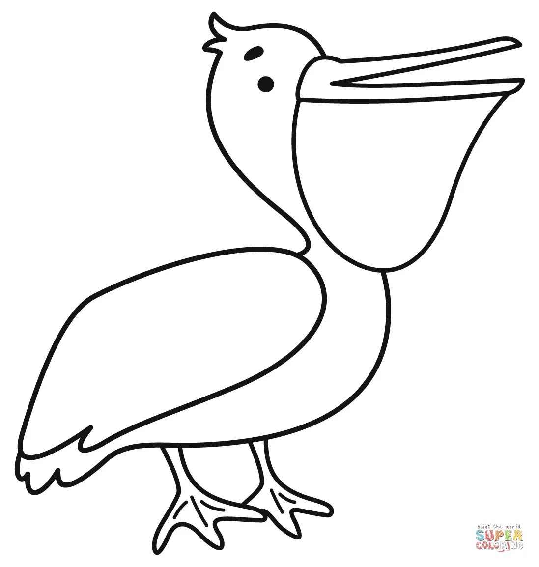 Pelican coloring page free printable coloring pages