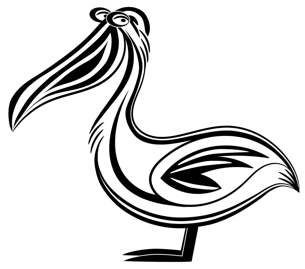 Pelican coloring page colouringpages