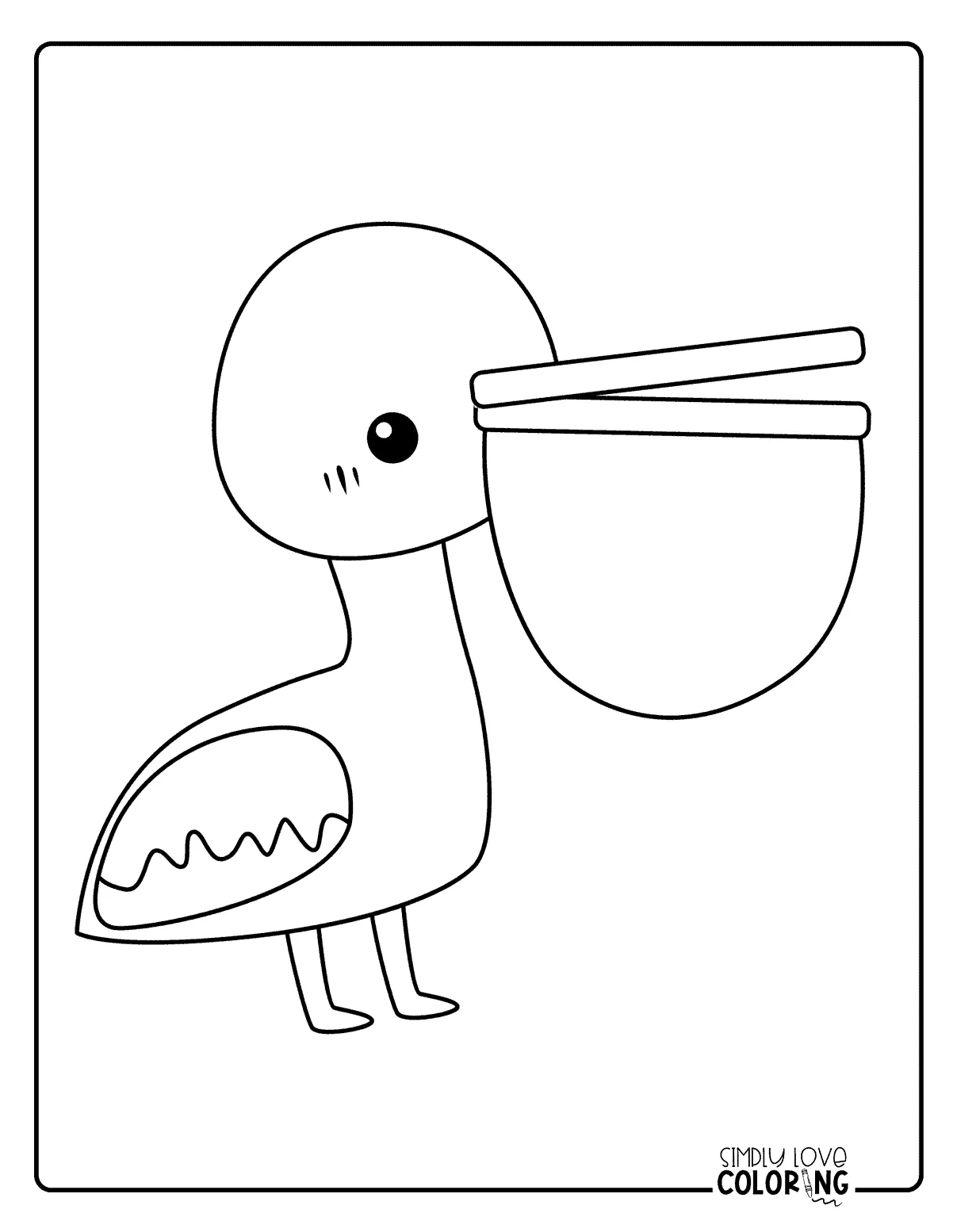 Pelican coloring pages free pdf printables simply love coloring