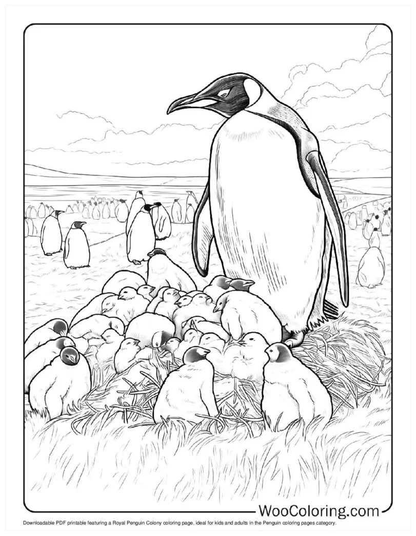 100+ penguin coloring pages free pdf to print woo coloring