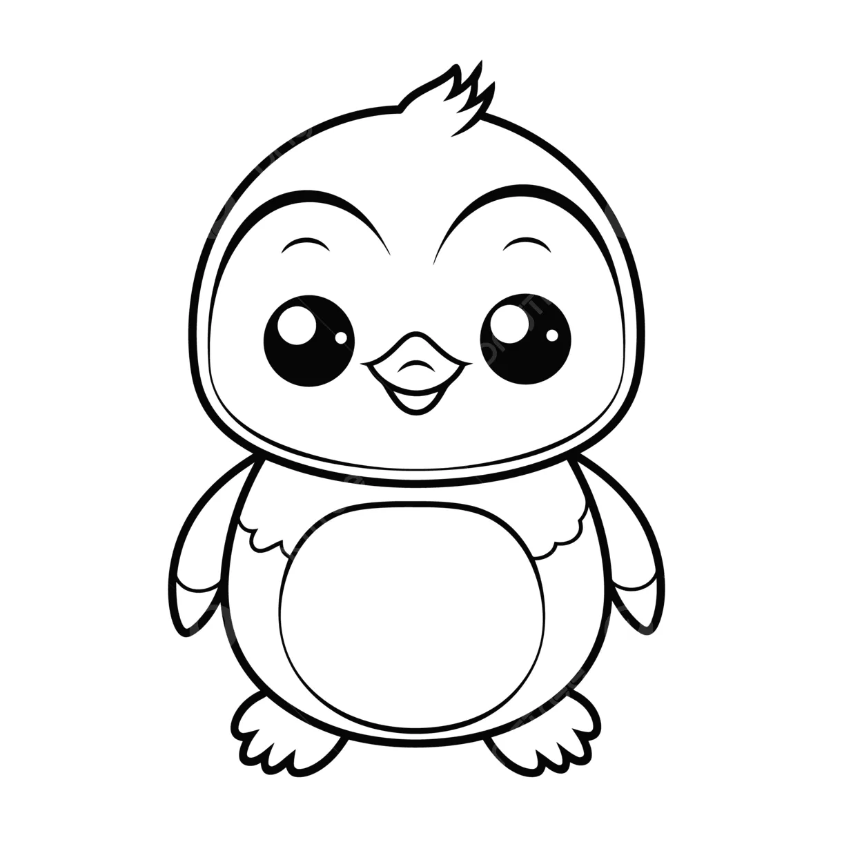 Cartoon penguin coloring pages download free printable