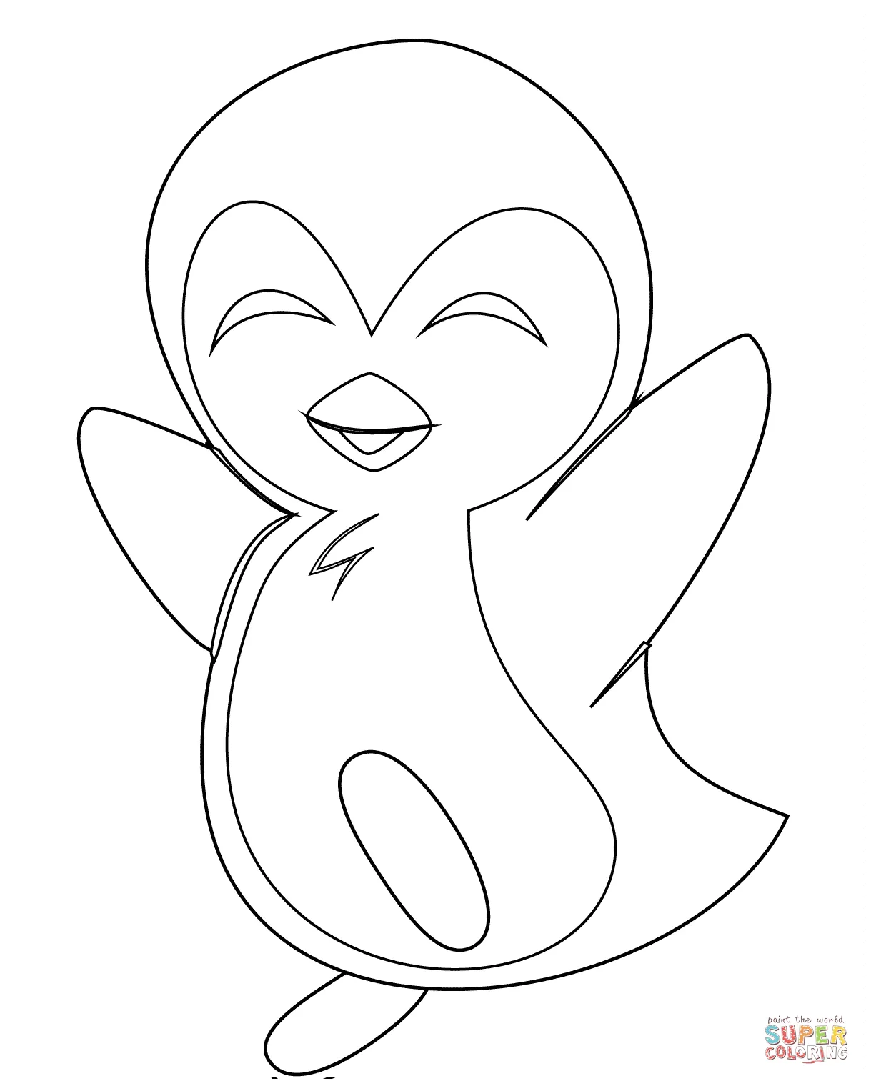 Emperor penguin coloring pages coloring home