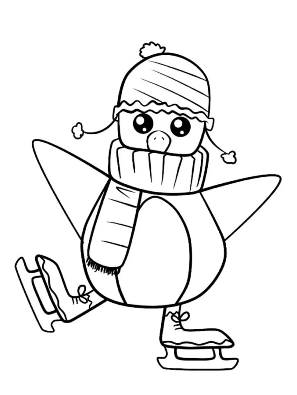 Printable Penguin coloring page - Download, Print or Color Online for Free