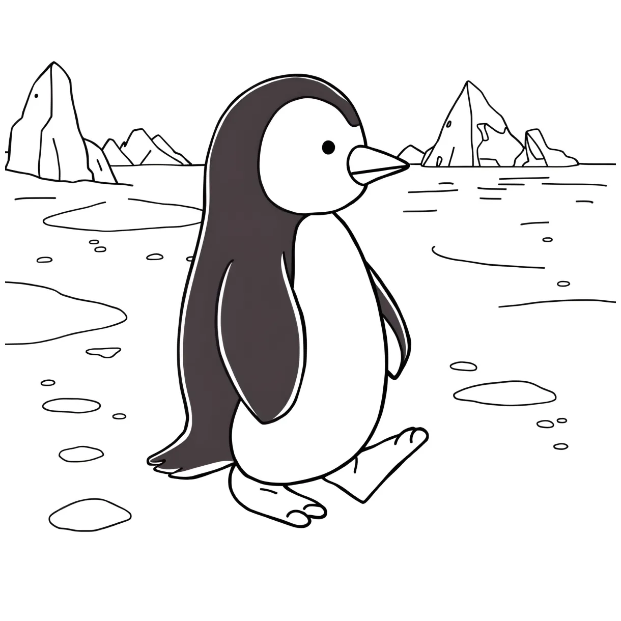 Best penguin coloring pages free printable pdf