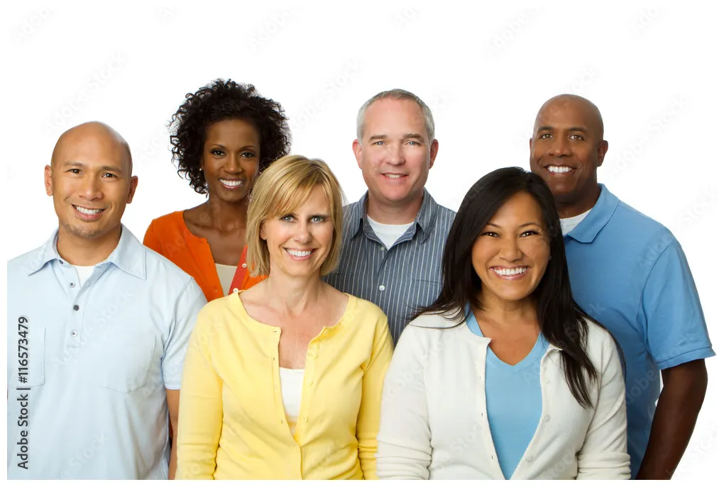 Diverse group of people. multicultural group of people printable coloring page