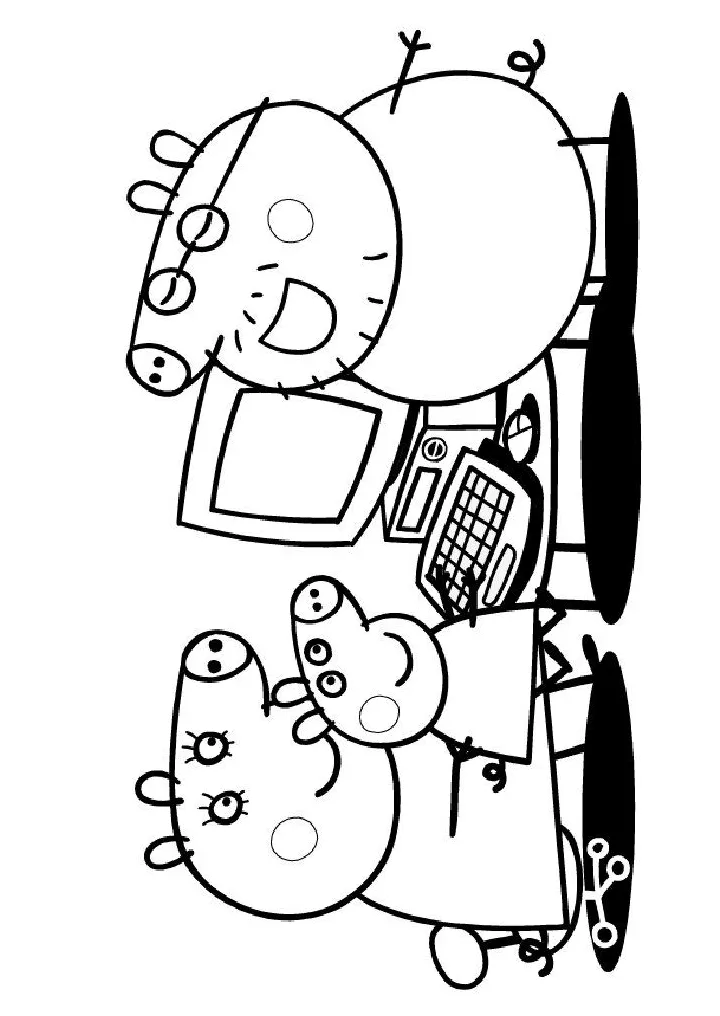 Coloring page peppa pig kids-n-fun peppa pig colouring, peppa pig