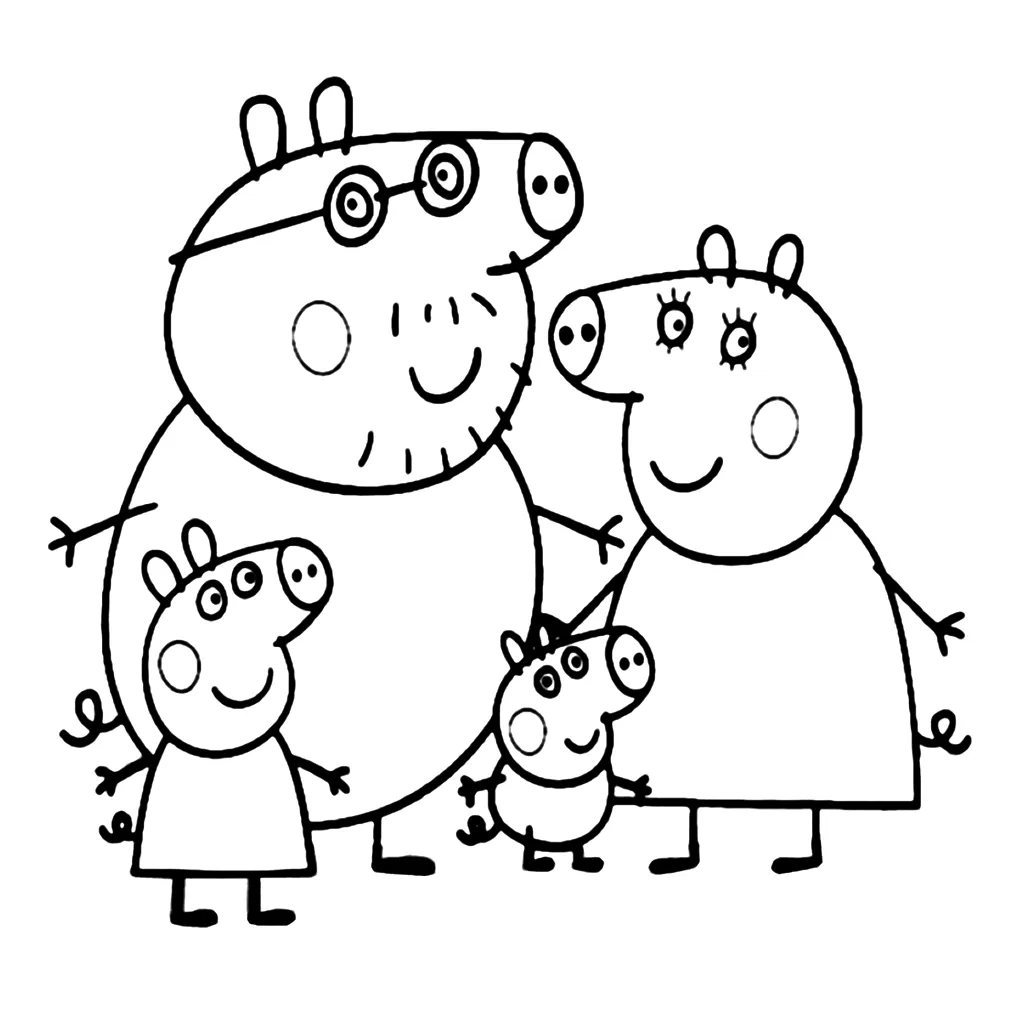 Peppa pig coloring pages & books 100% free and printable!