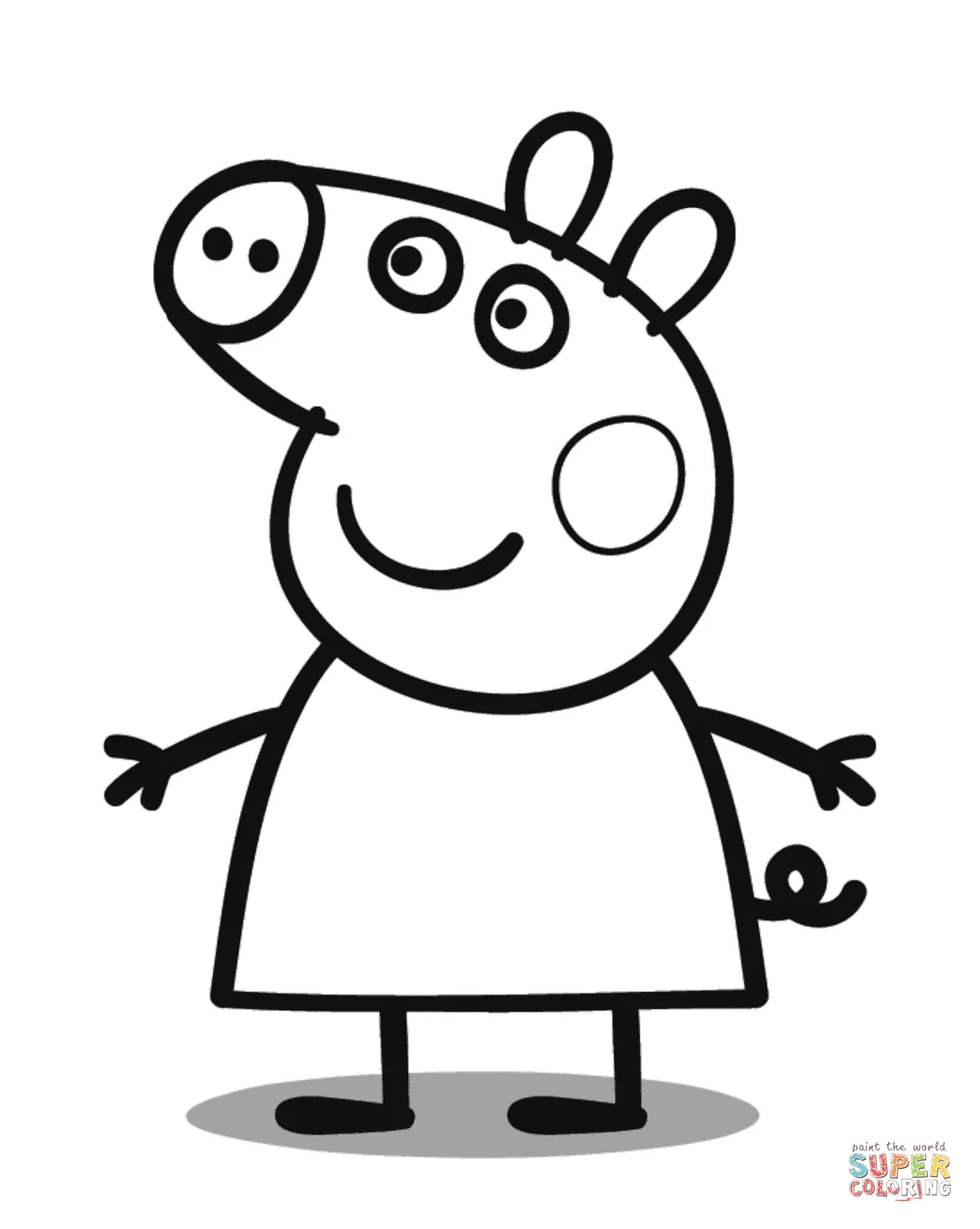 Peppa Pig Coloring Page