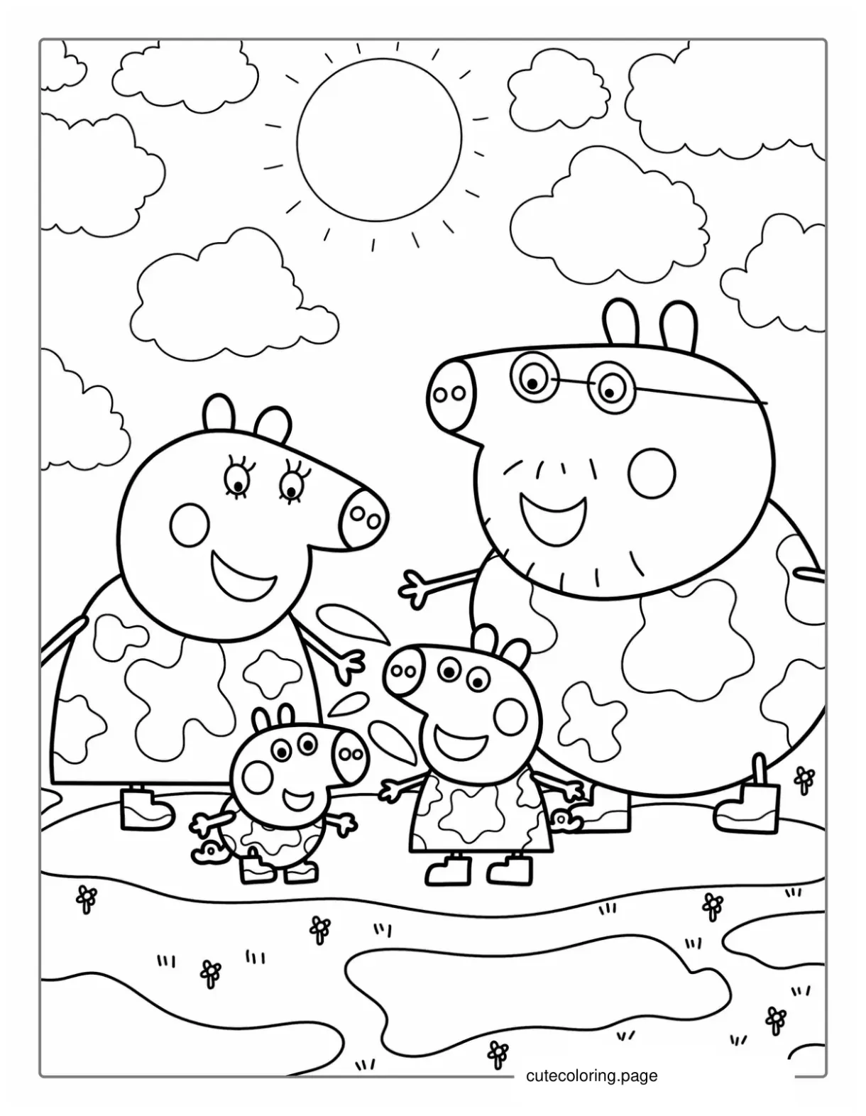 Peppa pig coloring pages 50+ free printable coloring pages cute